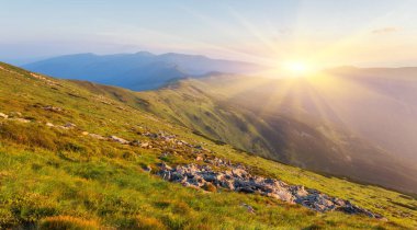 Renkli güzel gün batımı