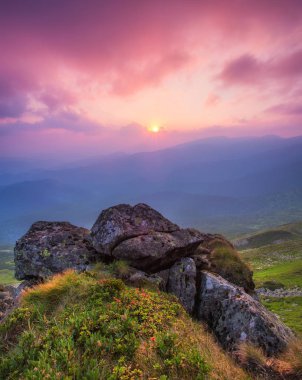Renkli güzel gün batımı