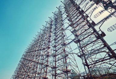 Çernobil 'de askeri gizli nesne anten radar Doug