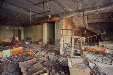 Sovyet süpermarketi, Çernobil 'den sadece 3 kilometre uzaklıktaki Pripyat şehrinde terk edildi.