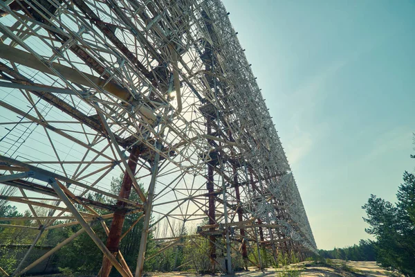 Pripyat, Çernobil 'deki Telekomünikasyon Radyo Merkezi. Arc veya Duga olarak da bilinir. Rus ağaçkakanı olarak da bilinir. — Stok fotoğraf