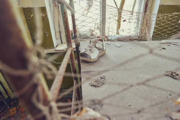 Abandoned kindergarten in Chernobyl exclusion zone — Stock Photo, Image