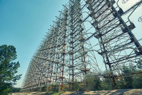 Militare segreto oggetto antenna radar Doug a Chernobyl — Foto Stock