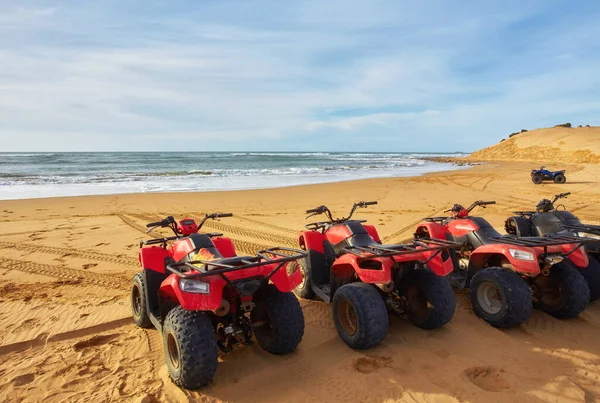 Quad Tour aan het strand in Essaouira — Stockfoto