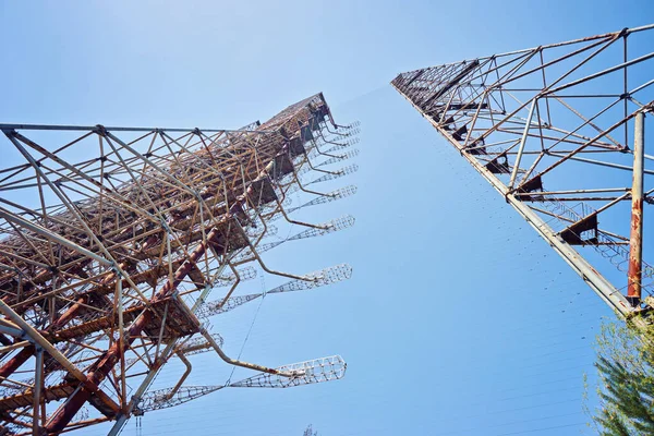 Çernobil 'de askeri gizli nesne anten radar Doug — Stok fotoğraf