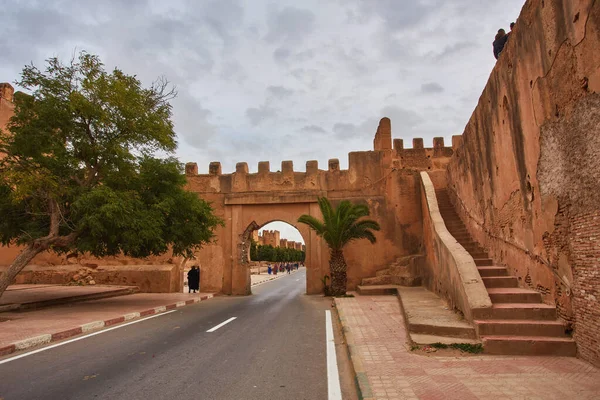 Taroudant şehrindeki kale duvarı — Stok fotoğraf