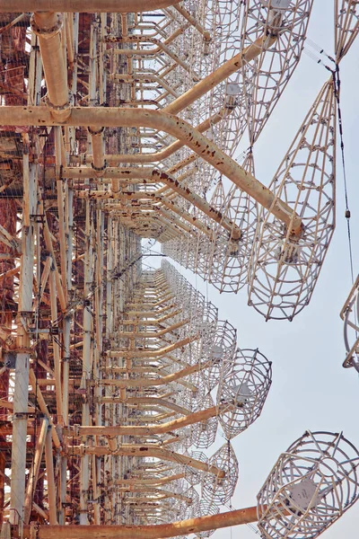 Militaire geheime object antenne radar Douga in Tsjernobyl — Stockfoto
