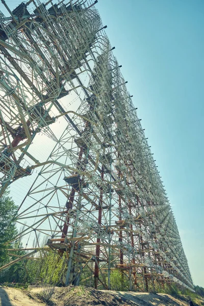 Militare segreto oggetto antenna radar Doug a Chernobyl — Foto Stock