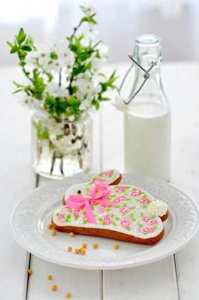 Osterhasen Lebkuchen lizenzfreie Stockbilder