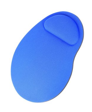 Beyaz arka plan üzerinde izole mavi Mouse Pad