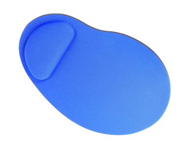 Beyaz arka plan üzerinde izole mavi Mouse Pad