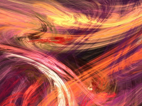 Siyah Renk Üzerine Bir Dijital Fraktal Resmi