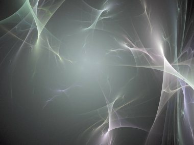 Siyah Renk Üzerine Bir Dijital Fraktal Resmi