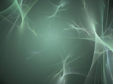 Siyah Renk Üzerine Bir Dijital Fraktal Resmi