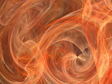 Siyah Renk Üzerine Bir Dijital Fraktal Resmi