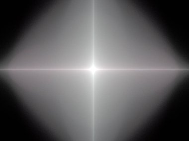 Siyah Renk Üzerine Bir Dijital Fraktal Resmi