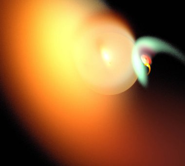 Siyah Renk Üzerine Bir Dijital Fraktal Resmi