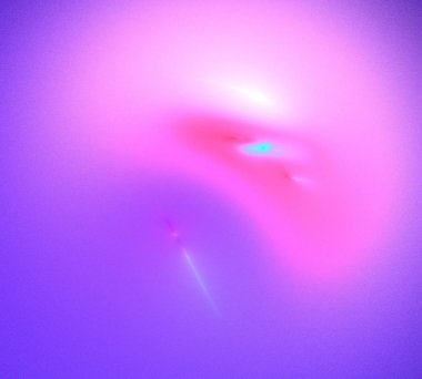 Siyah Renk Üzerine Bir Dijital Fraktal Resmi