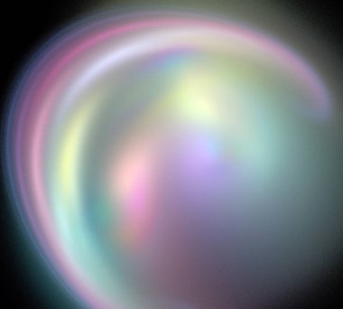 Siyah Renk Üzerine Bir Dijital Fraktal Resmi