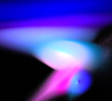 Siyah Renk Üzerine Bir Dijital Fraktal Resmi