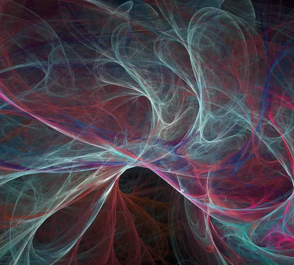 Siyah Renk Üzerine Bir Dijital Fraktal Resmi