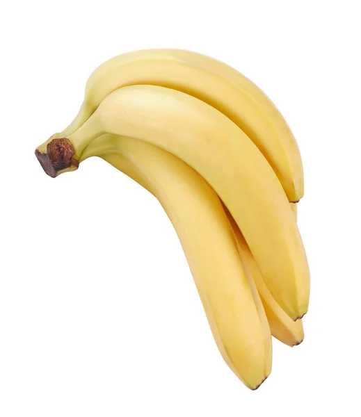 Nombreuses Bananes Jaunes Isolées Par Temps Sec Ensoleillé — Photo