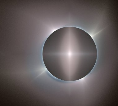 Siyah Renk Üzerine Bir Dijital Fraktal Resmi