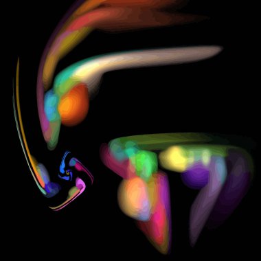 Dijital illüstrasyon vektör çizim