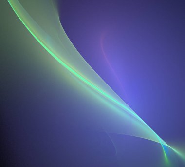 Siyah Renk Üzerine Bir Dijital Fraktal Resmi