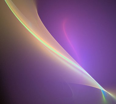 Siyah Renk Üzerine Bir Dijital Fraktal Resmi