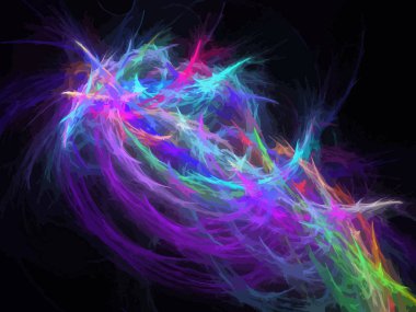 Dijital illüstrasyon vektör çizim