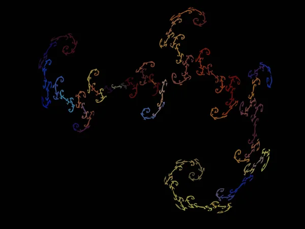 数字分形的矢量图解 — 图库矢量图片