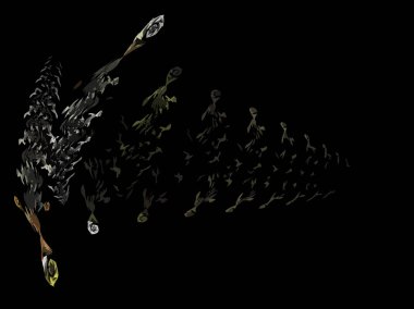 Dijital illüstrasyon vektör çizim