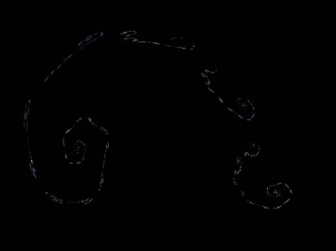 Dijital illüstrasyon vektör çizim