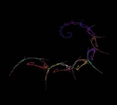 Dijital illüstrasyon vektör çizim