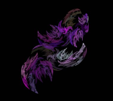 Dijital illüstrasyon vektör çizim