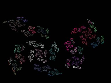 Dijital illüstrasyon vektör çizim