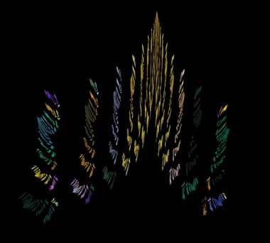 Dijital illüstrasyon vektör çizim