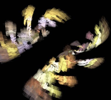 Dijital illüstrasyon vektör çizim