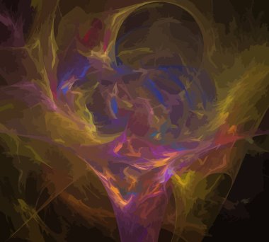 Dijital illüstrasyon vektör çizim