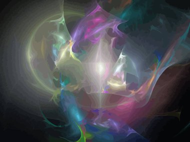 Dijital illüstrasyon vektör çizim