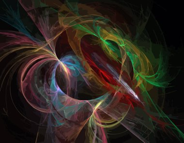 Dijital illüstrasyon vektör çizim