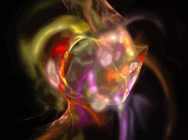 Dijital illüstrasyon vektör çizim