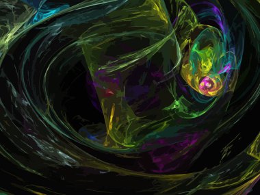 Dijital illüstrasyon vektör çizim