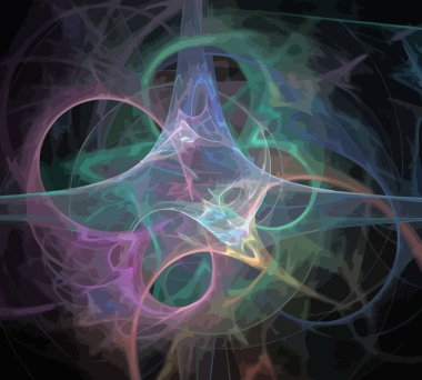 Dijital illüstrasyon vektör çizim