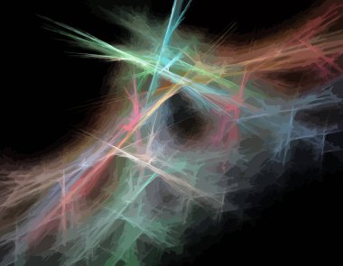 Dijital illüstrasyon vektör çizim