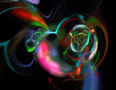 Dijital illüstrasyon vektör çizim