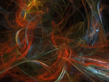 Dijital illüstrasyon vektör çizim