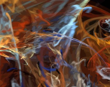 Dijital illüstrasyon vektör çizim