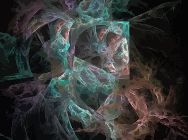 Dijital illüstrasyon vektör çizim